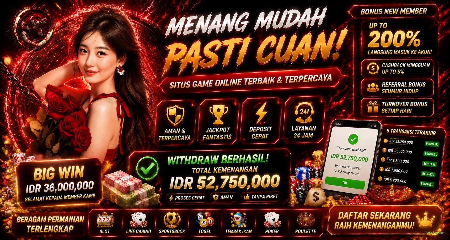 Cara Mendaftar dan Verifikasi Akun di hokigame